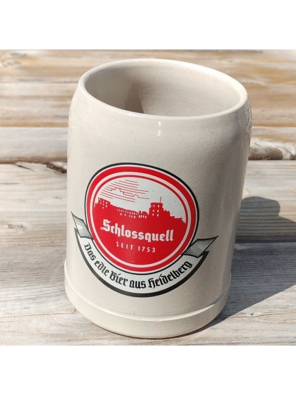 Vintage SCHLOSSQUELL Heidelberg Mug Stein 0,5l